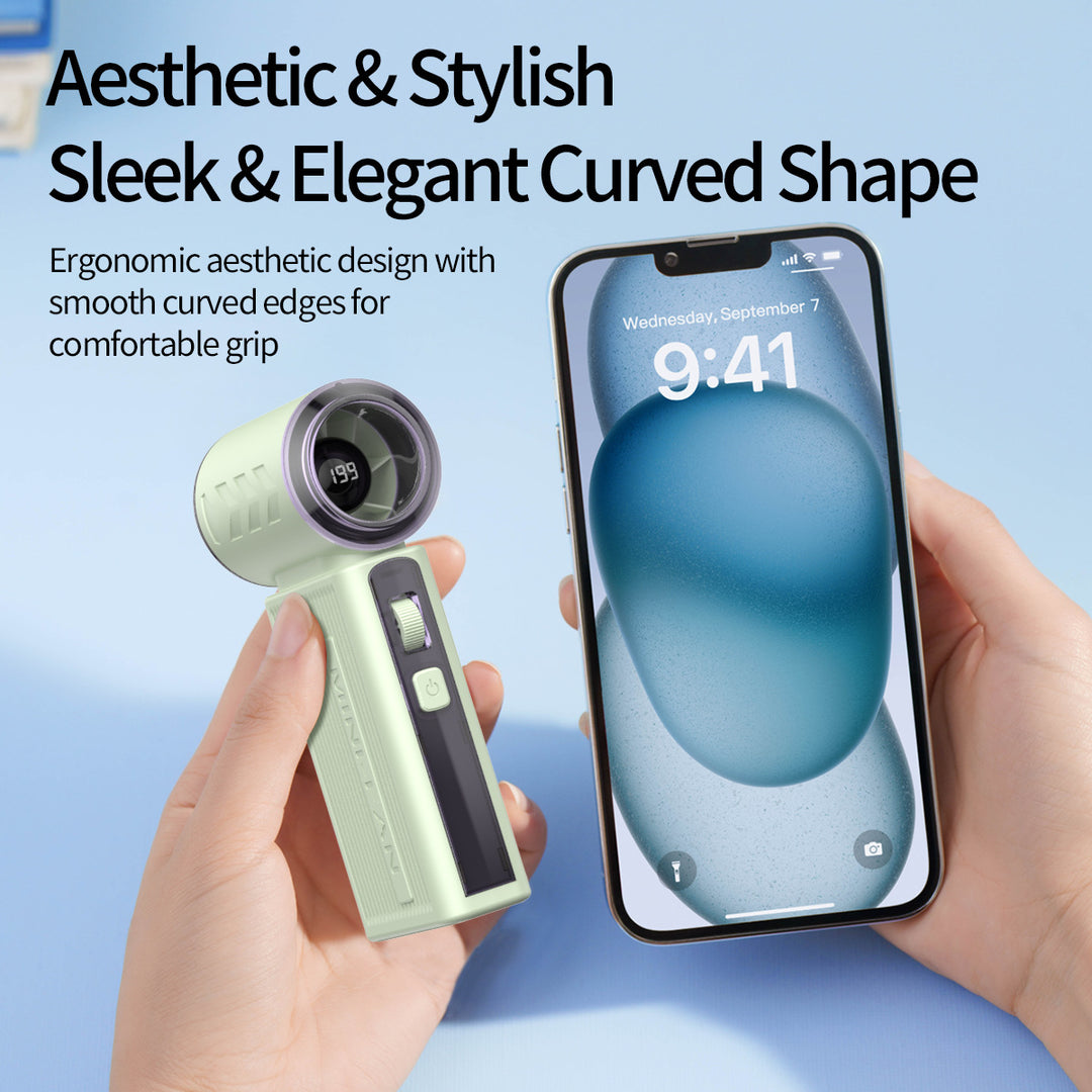 Women Portable Mini Fan with Power Bank Function Bowlift