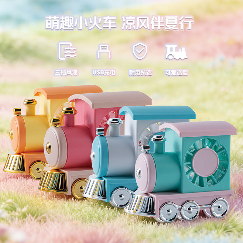 Ladies creative table fan in train design Bowlift