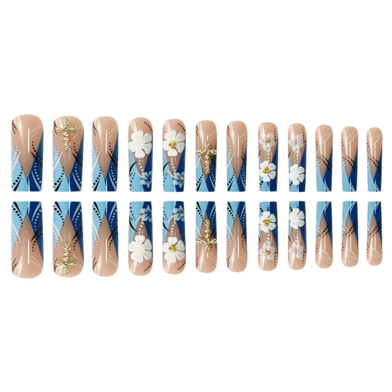 Decorative 3D Floral Nail Art Extensions Bowlift