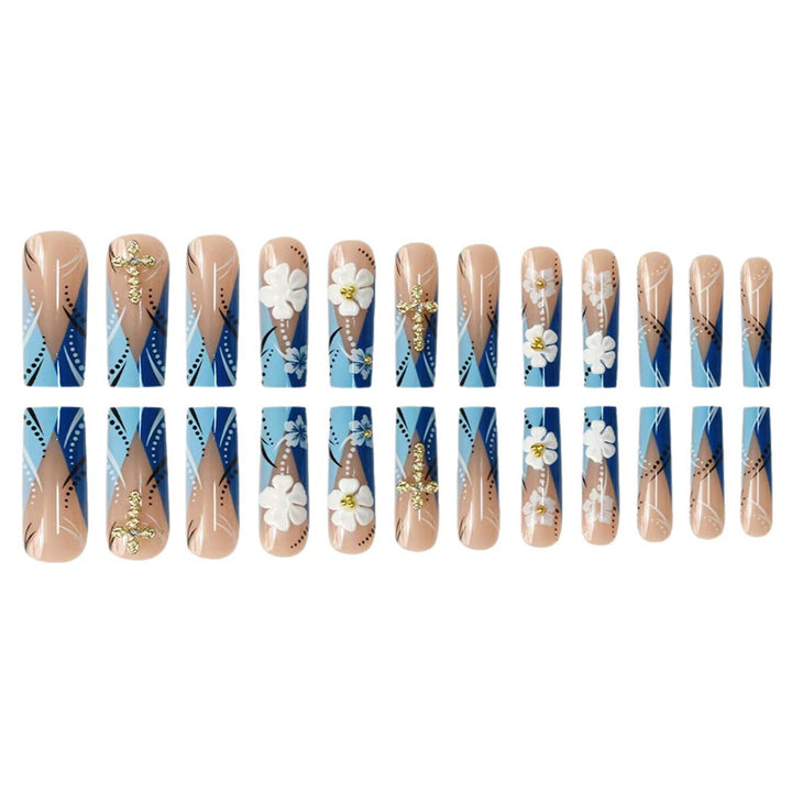 Decorative 3D Floral Nail Art Extensions Bowlift