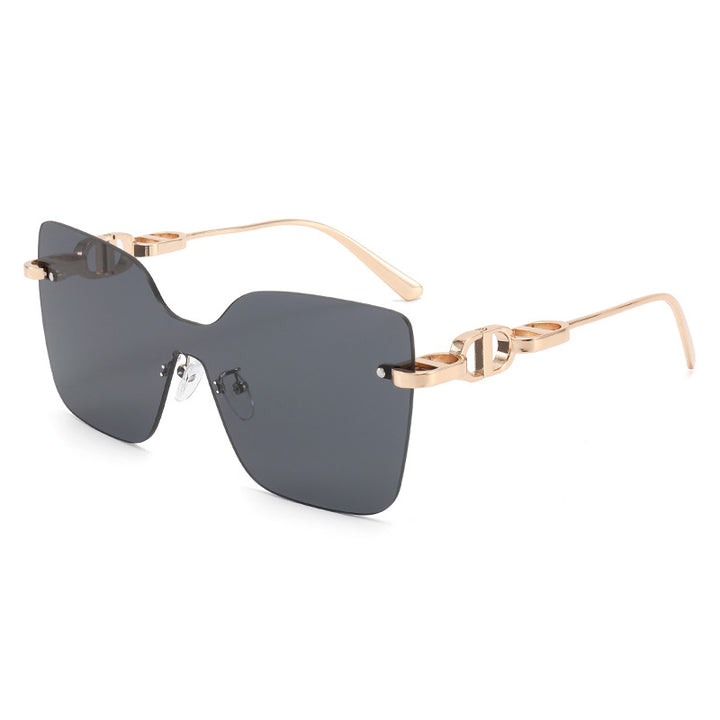 Ladies elegant oversized sunglasses with fashionable frame and UV protection Bowlift