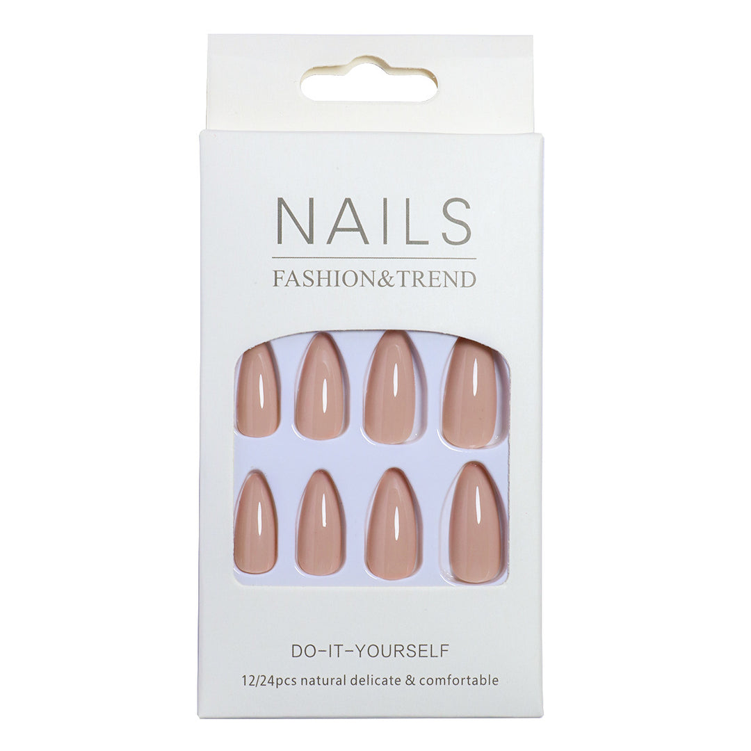 Premium DIY Long Almond-Shaped Press-On Nails Bowlift