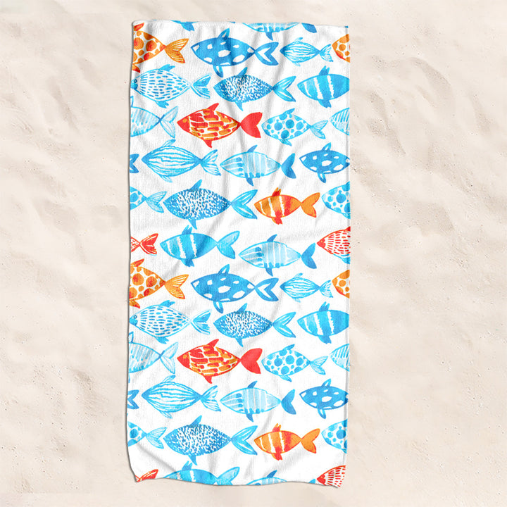 Beach towel with creative turtle pattern Bowlift