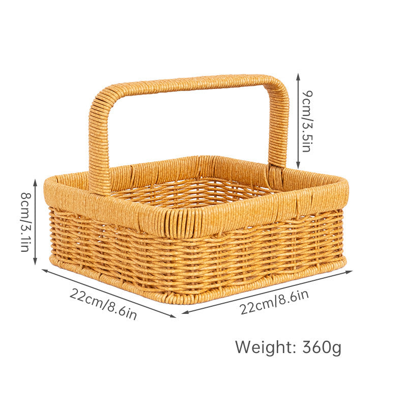 Handcrafted Natural Fiber Storage Basket Bowlift