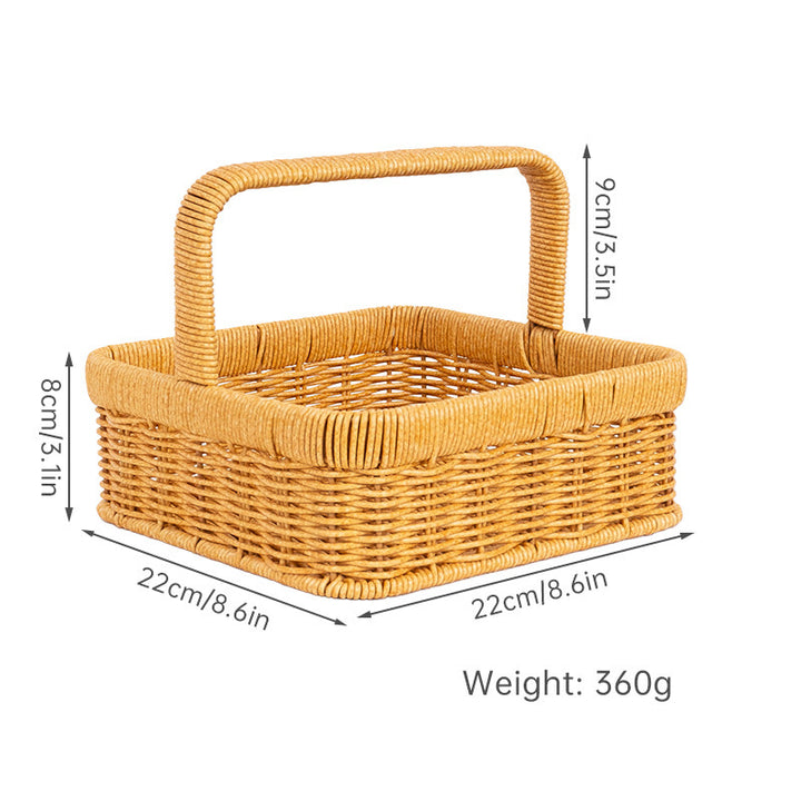 Handcrafted Natural Fiber Storage Basket Bowlift