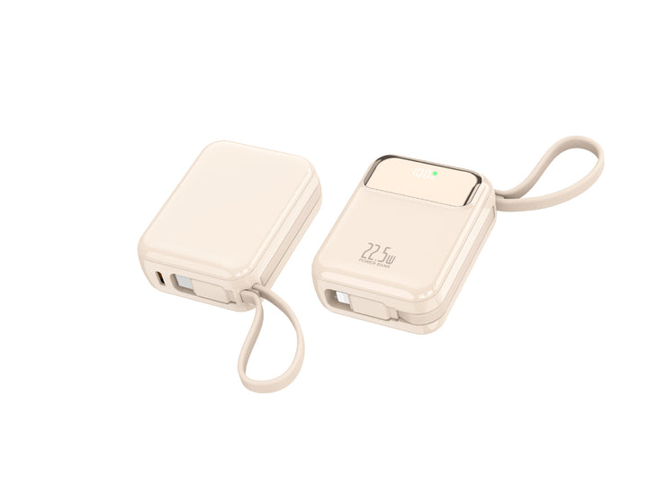 Compact power bank with multifunctional connection and digital charging display Bowlift