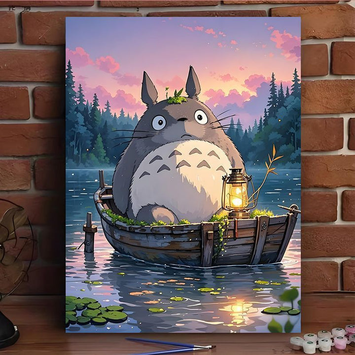 Enchanted Forest Scene Canvas Art Print Bowlift