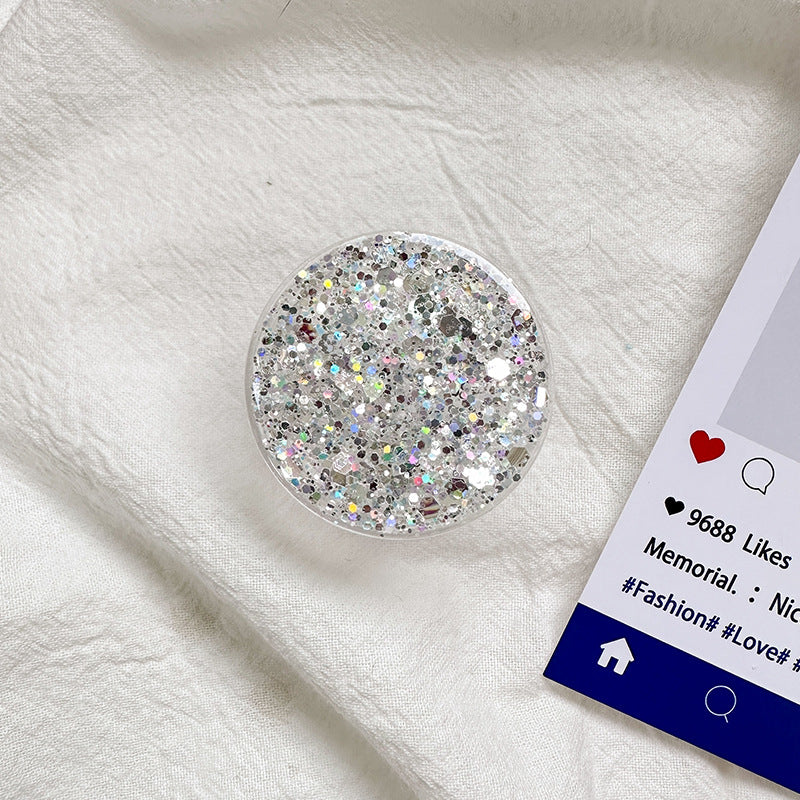 Sparkly Resin Phone Holder And Stand With Full Rotation Base
