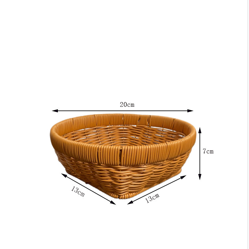 Handcrafted Oval Serving Basket Bowlift