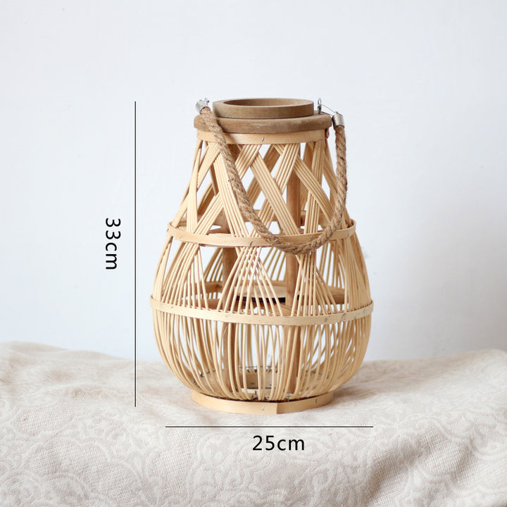 Handmade Rattan Lantern Bowlift