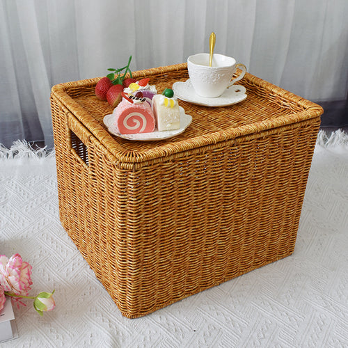 Stylish Woven Storage Chest Bowlift