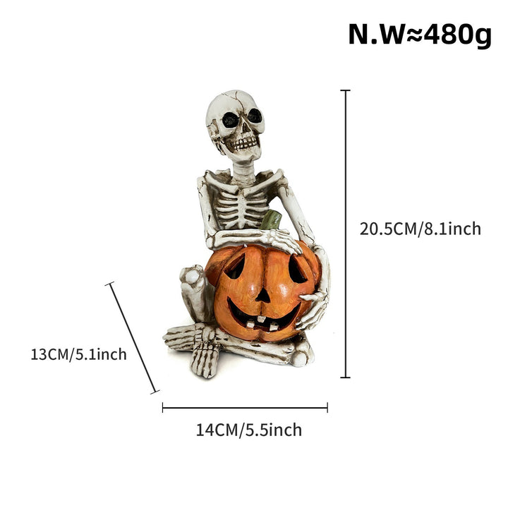 Stylish skeleton figure with top hat and black rose Bowlift