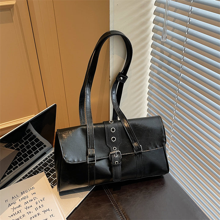 WoVintage Leather Satchel Bag Bowlift