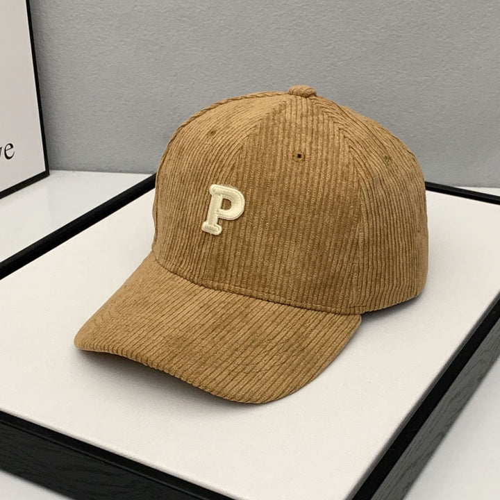 Women's Corduroy Adjustable Baseball Cap Bowlift