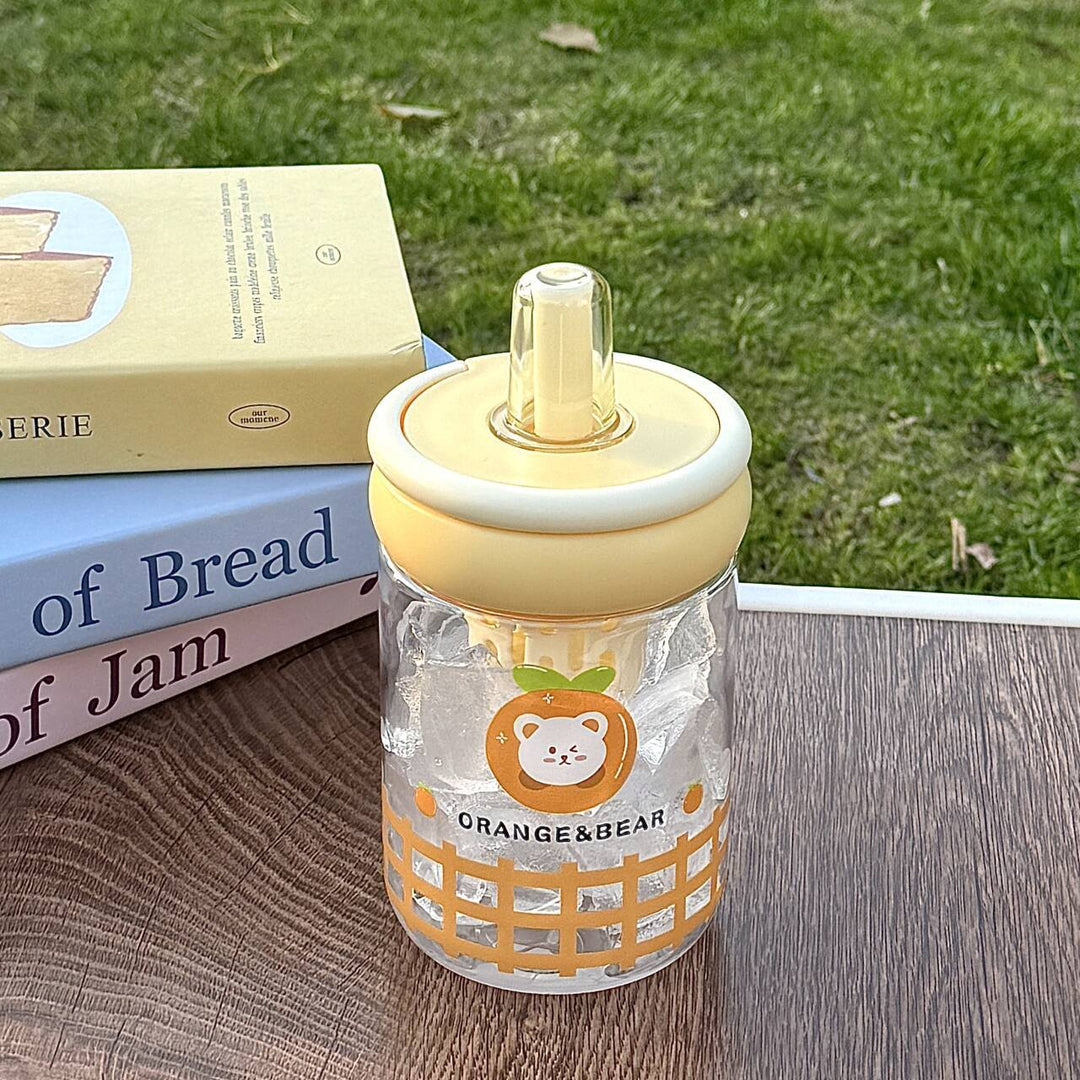 Women's Insulated Drinking Bottle with Innovative Lid and Cheerful Design Bowlift
