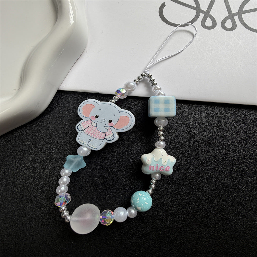 Cute Elephant-Themed Phone Strap Bowlift