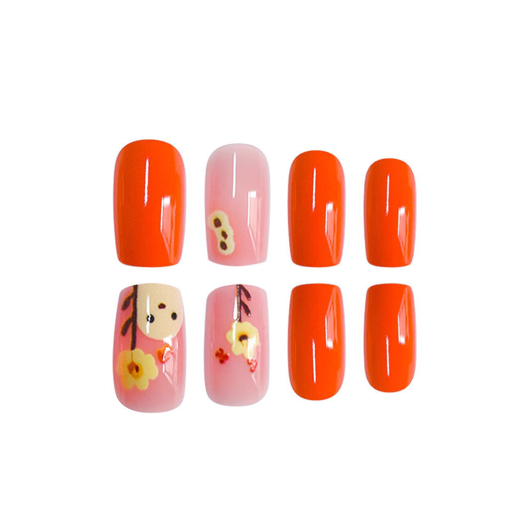 Artistic Floral Nail Art Bowlift