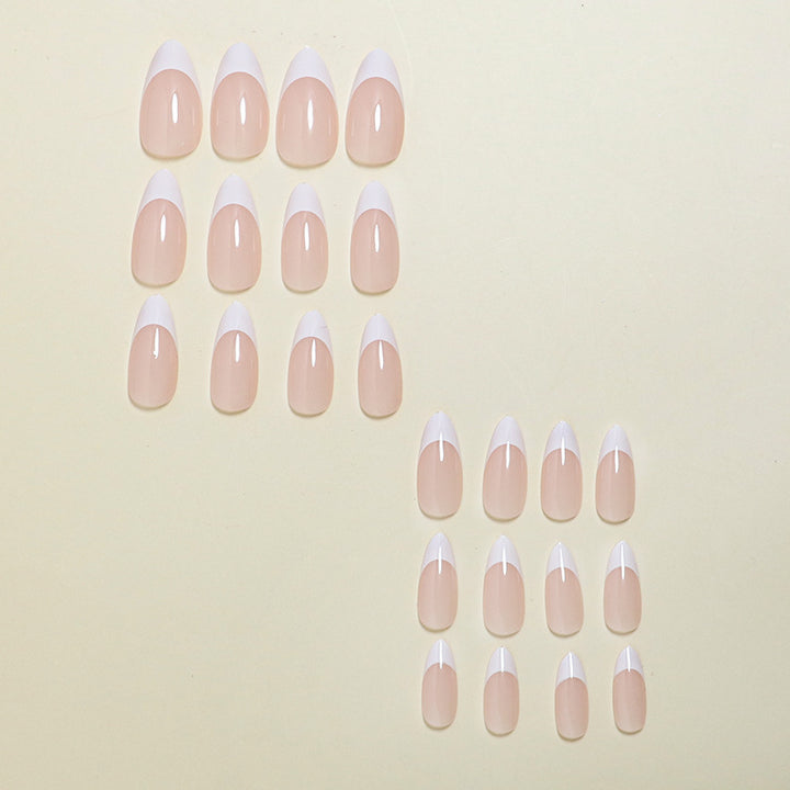 Elegant French Tip Press-On Nails Bowlift 1787224920
