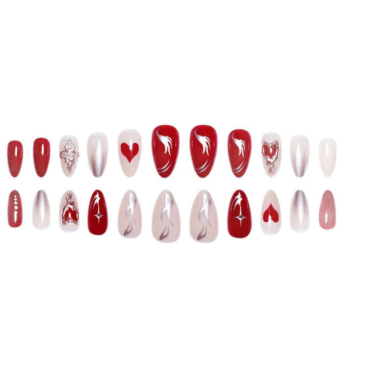 Elaborate Decorative Press-On Nail Extensions Bowlift