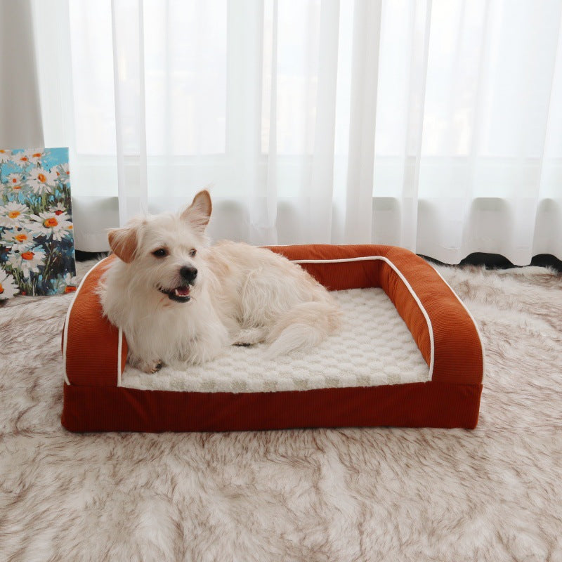 Orthopedic Bolstered dog Lounge