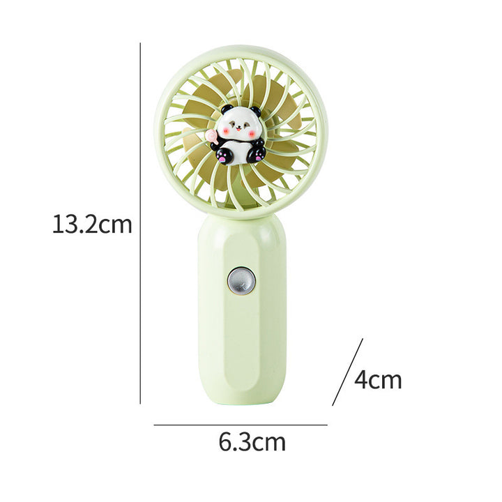 Women Portable Mini Hand Fan with Cute Panda Design Bowlift