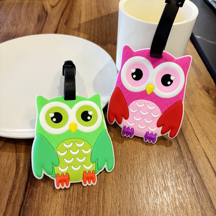 Cute Owl-Shaped Luggage Tag Bowlift