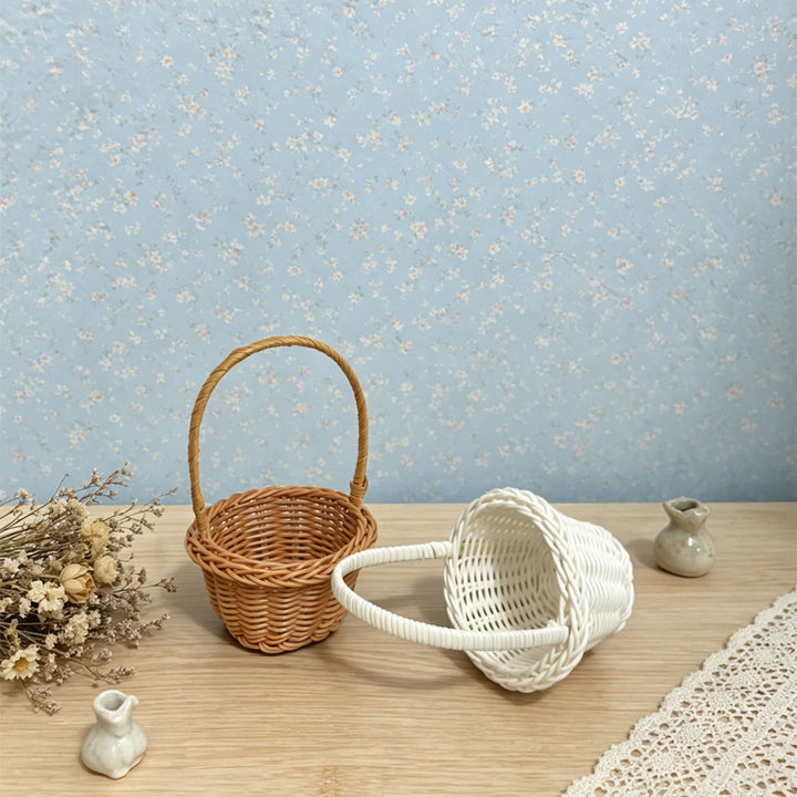 Decorative Miniature Woven Basket Bowlift