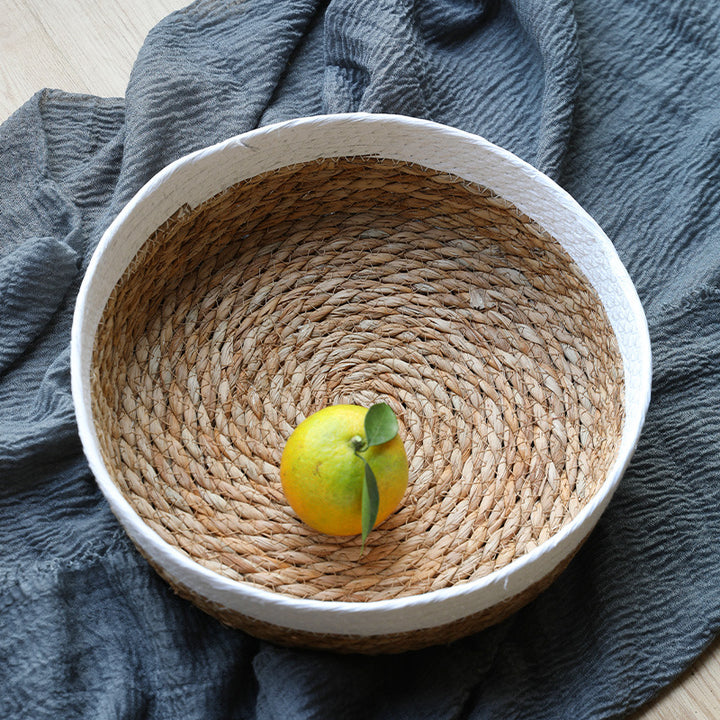 Unisex beef storage basket with elegant textile edging Bowlift