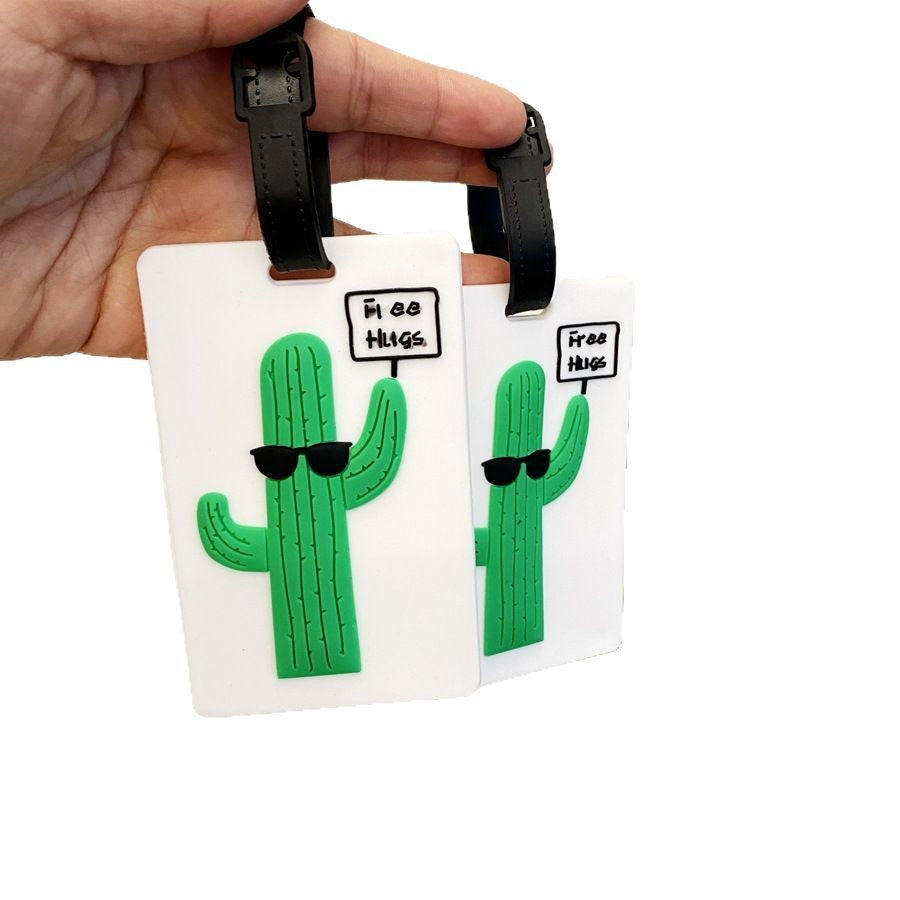 Fun Cactus-Themed Luggage Tag Bowlift