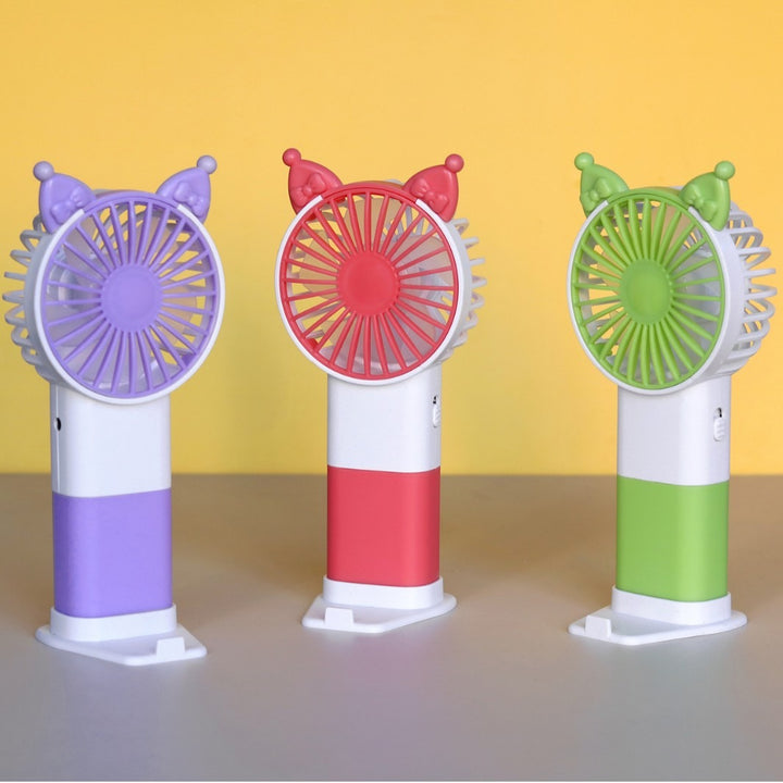 Unisex Portable Mini Hand Fan with Playful Design Bowlift