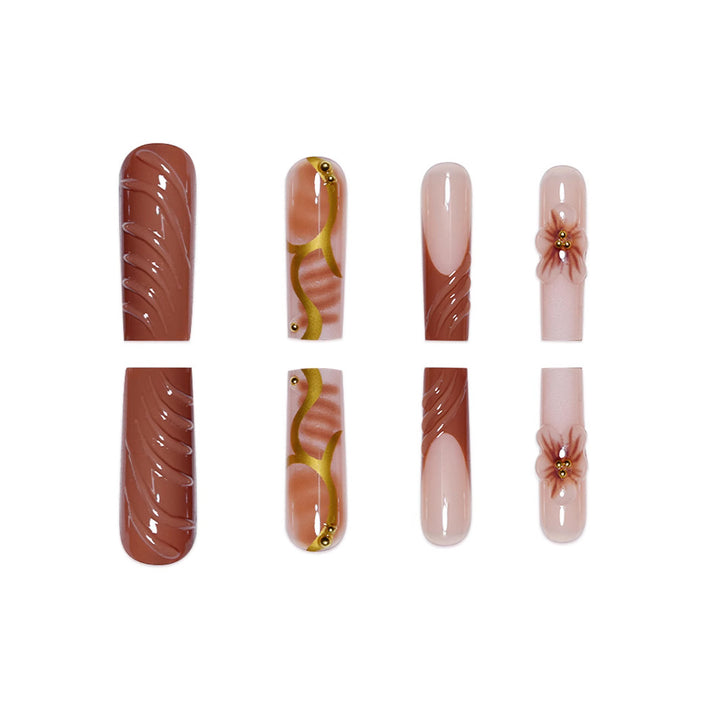 Floral Nail Art Extensions Bowlift