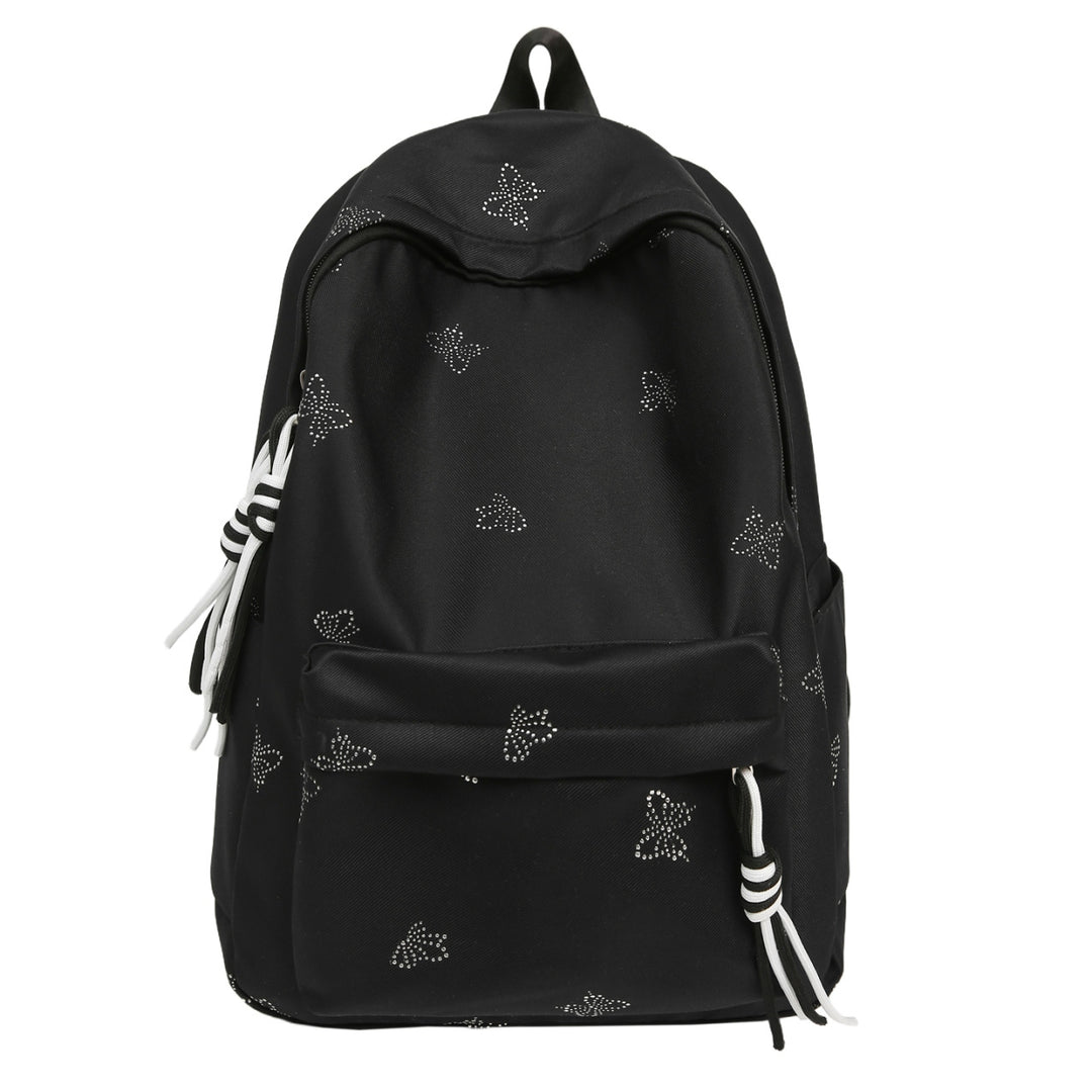 Butterfly Emblem Decorated Backpack Bowlift