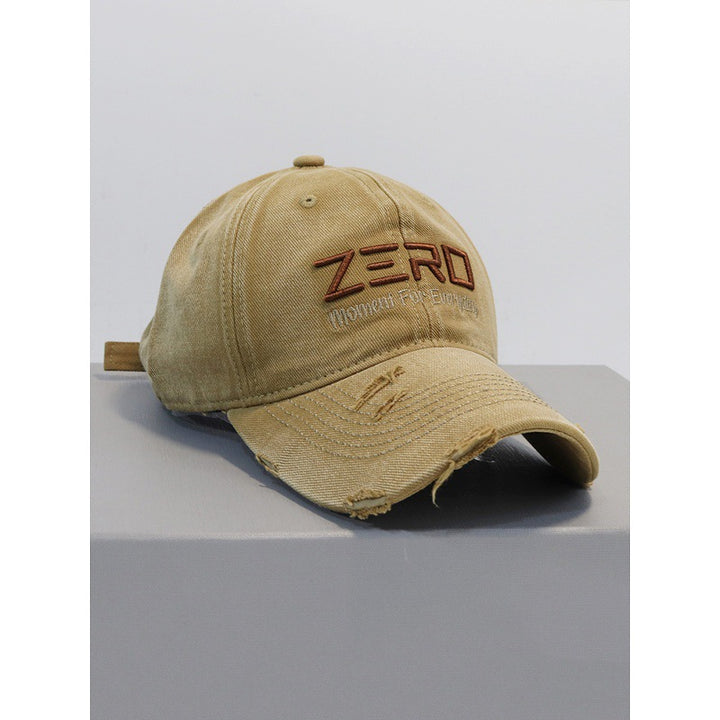 Men's Distressed Cotton Baseball Cap Bowlift 1784270076