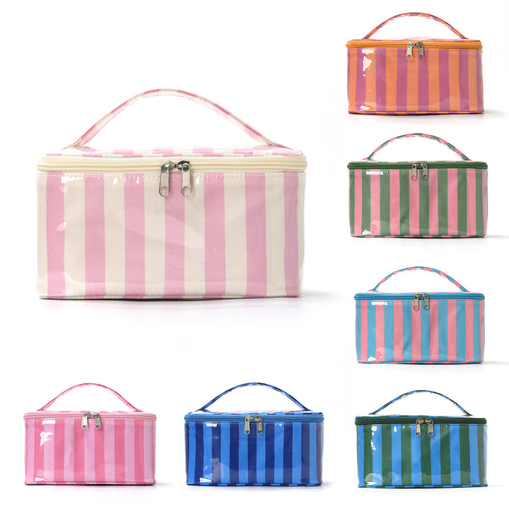 Cosmetic organizer with carry handle and water-repellent coating Bowlift