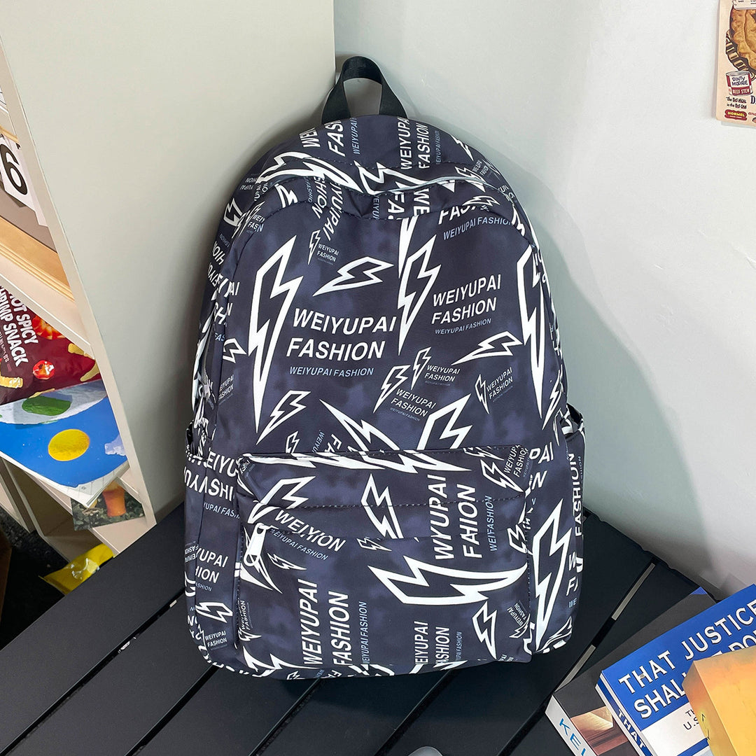 Trendy Graphic Print Backpack