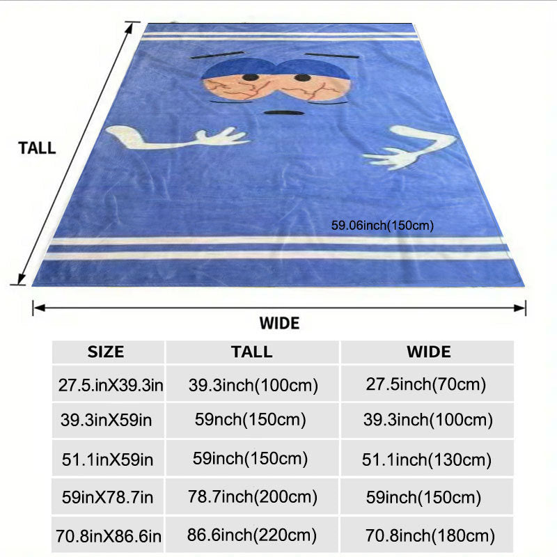 Soft Plush Cartoon-Themed Throw Blanket