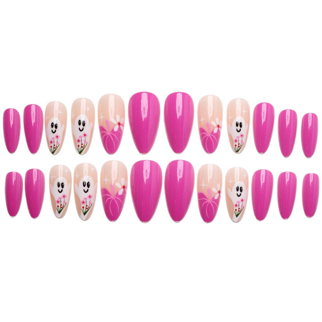 Creative Nail Art Set with Ghost Design Bowlift