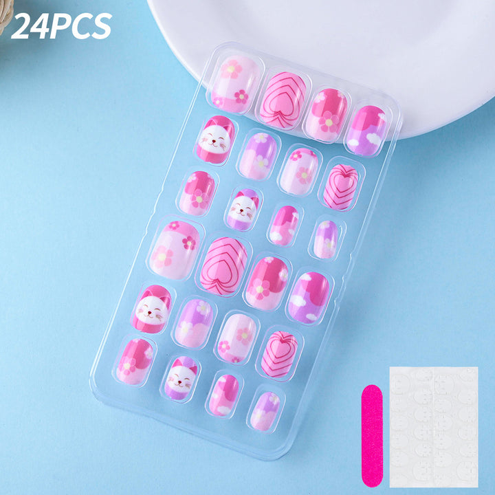 Themed Summer Beach Nail Art Press-On Nails Bowlift