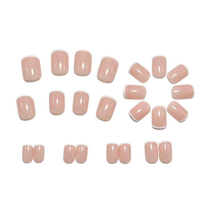 Acrylic Nails with Elegant French Tip Bowlift