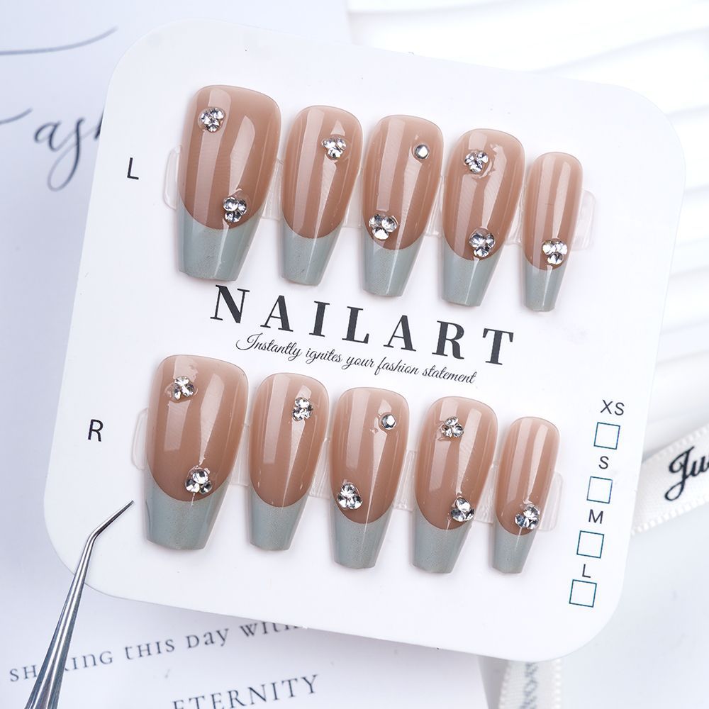 Cute Animal-Themed Press-On Nail Art Set Bowlift