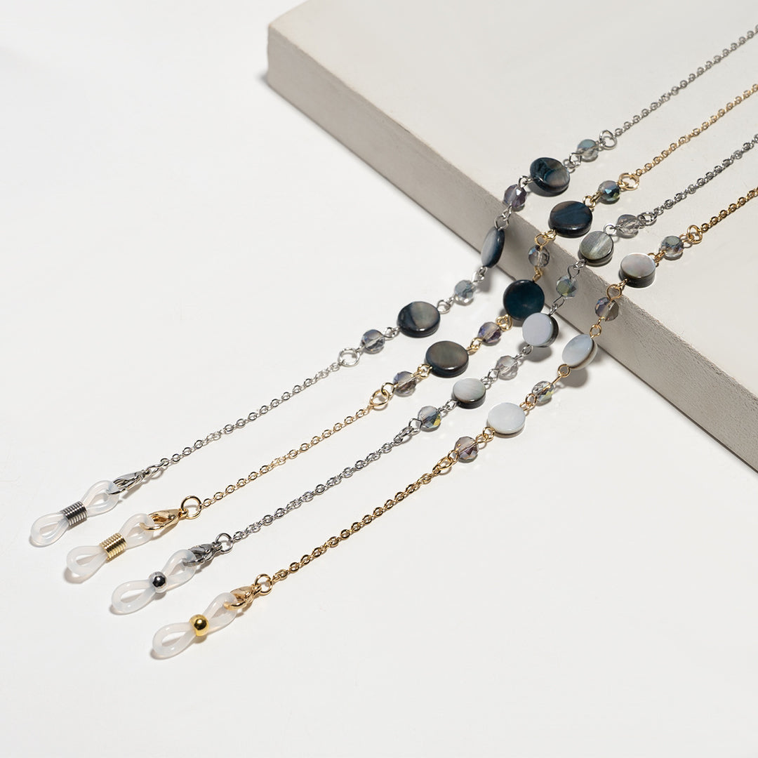 Elegant Beaded Eyewear Chain Bowlift