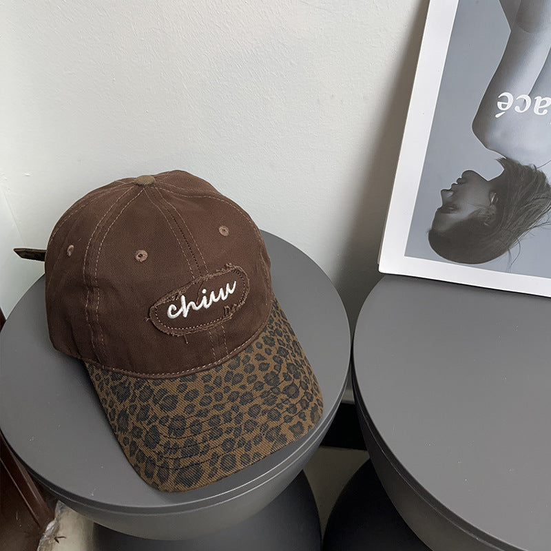 Women's Casual Animal Print Baseball Cap Bowlift