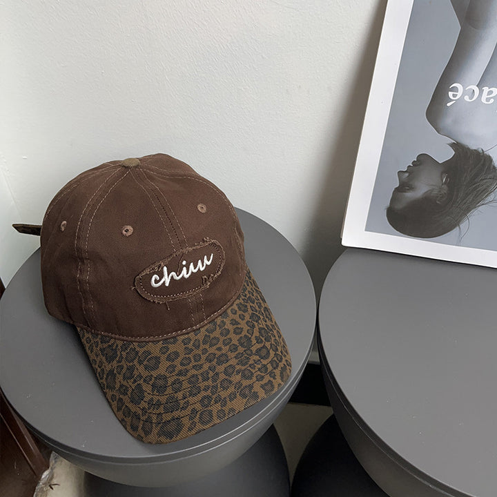 Women's Casual Animal Print Baseball Cap Bowlift
