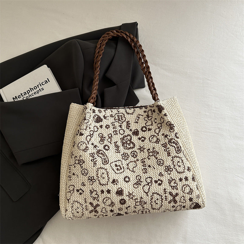 Chic Woven Tote Bag Bowlift