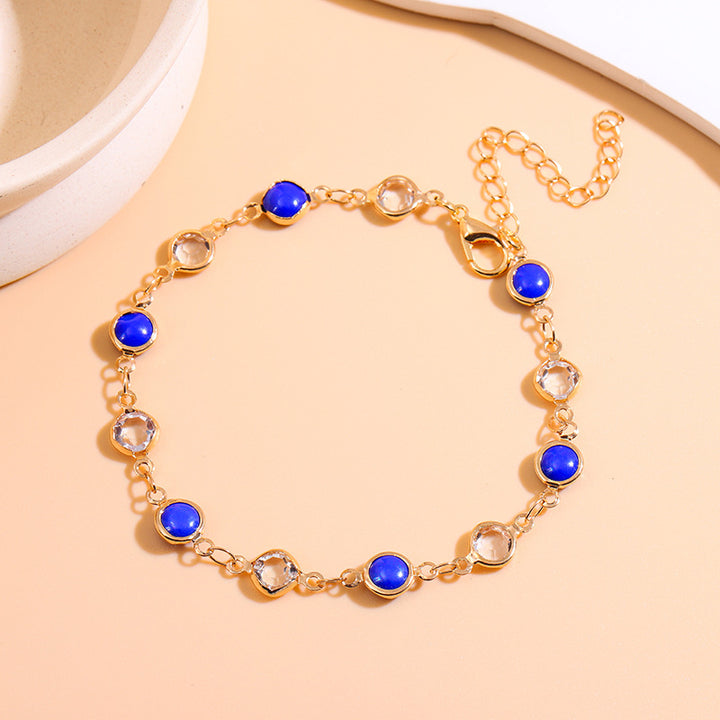 Elegant Beaded Charm Anklet Bowlift