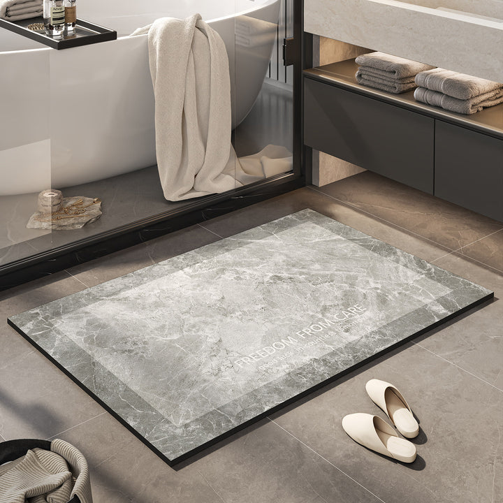 Inspirational Marble Bath Mat Bowlift