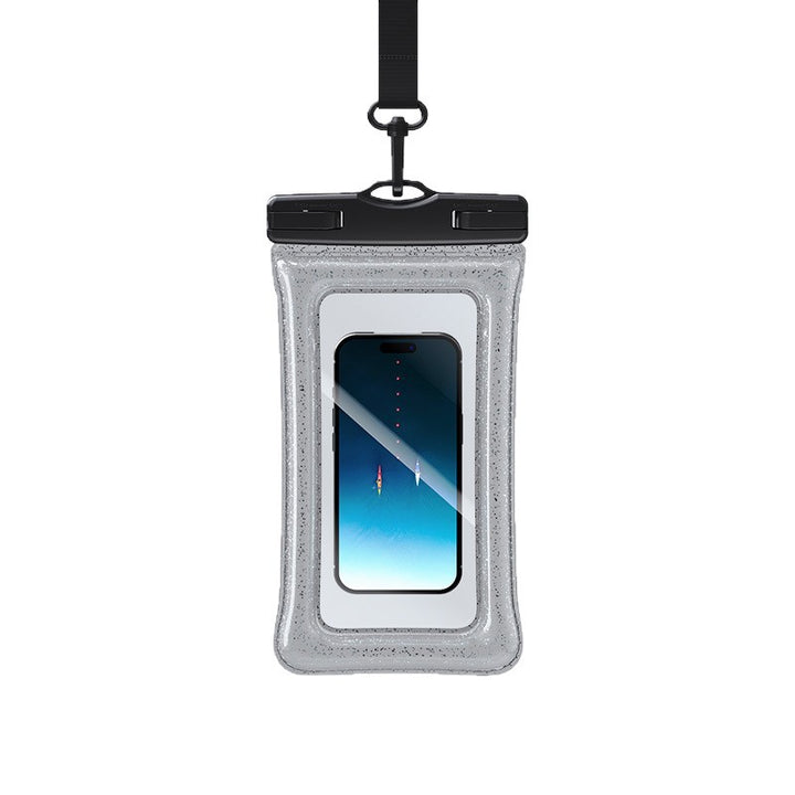 Waterproof transparent touch-sensitive phone pouch with adjustable lanyard secure locking Bowlift