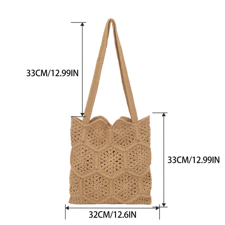 Handwoven shopping bag with unique hexagon pattern Bowlift