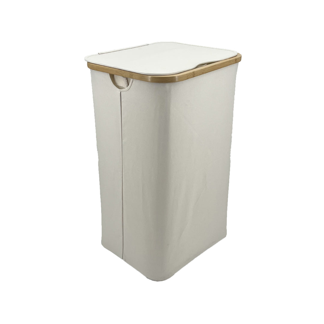 High-quality laundry basket with bamboo lid Bowlift