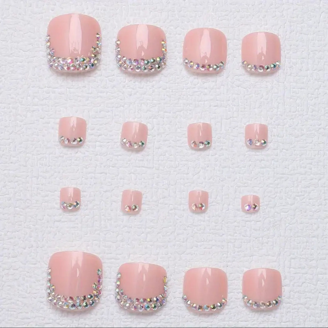 Nail art set with sparkling rhinestone decorations Bowlift
